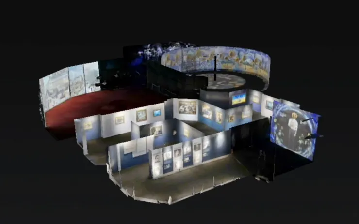 展廳3D全覽圖（擷取至展覽官網）
