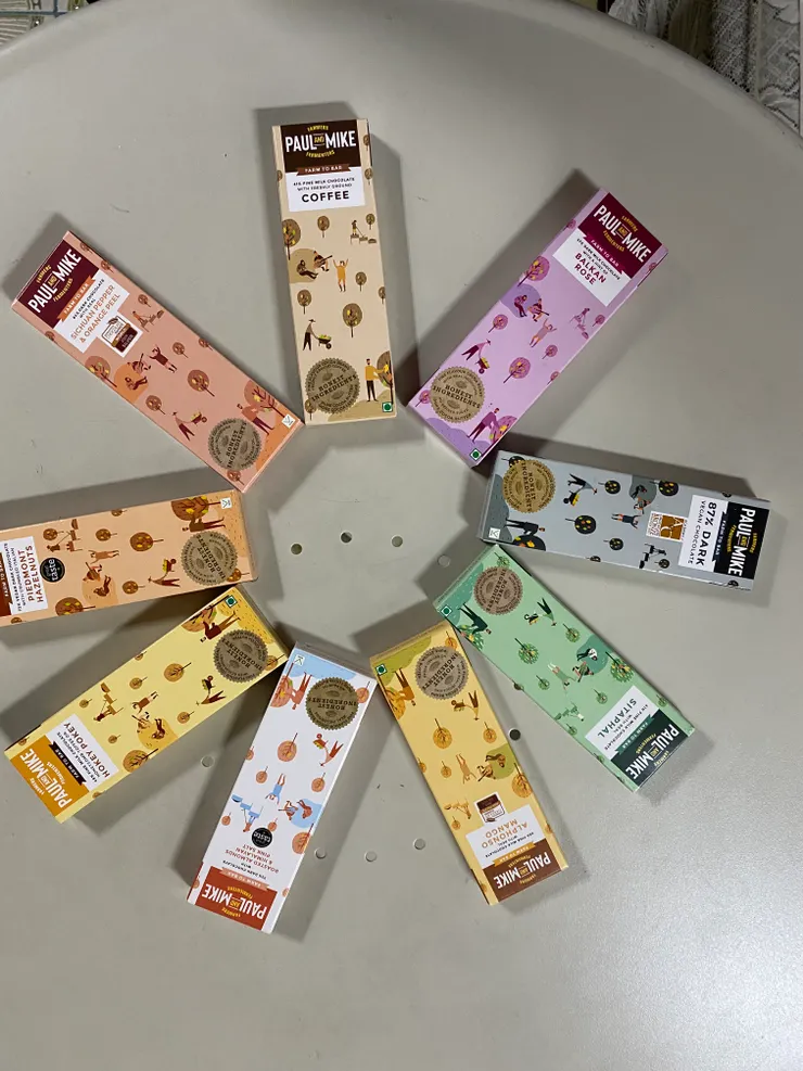 我順從她的推薦買了禮盒裝的巧克力