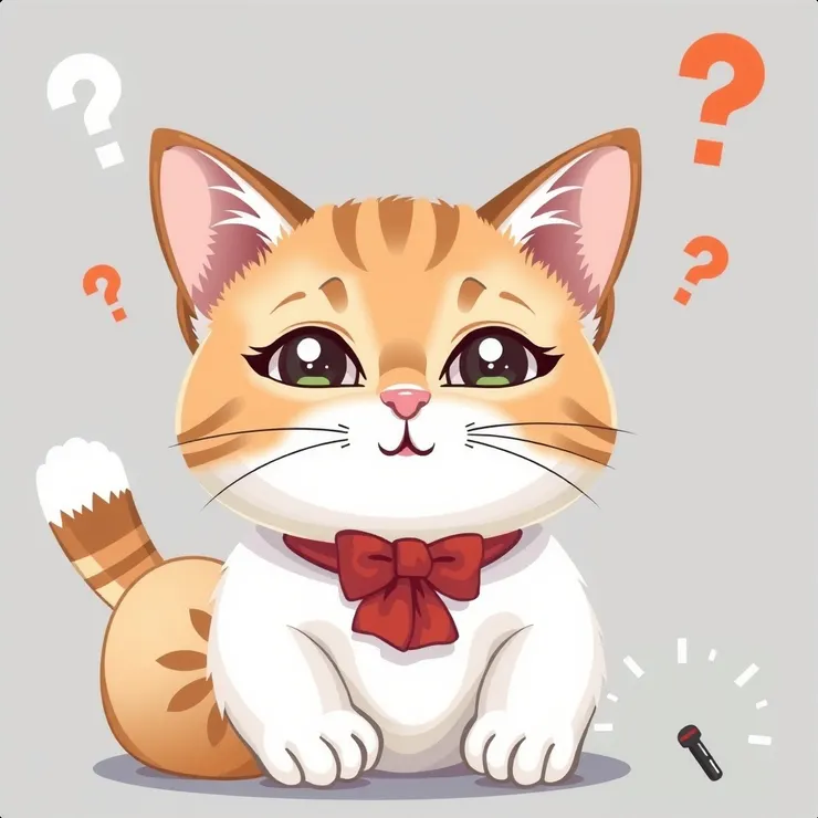 使用AI軟體生成的困惑貓生