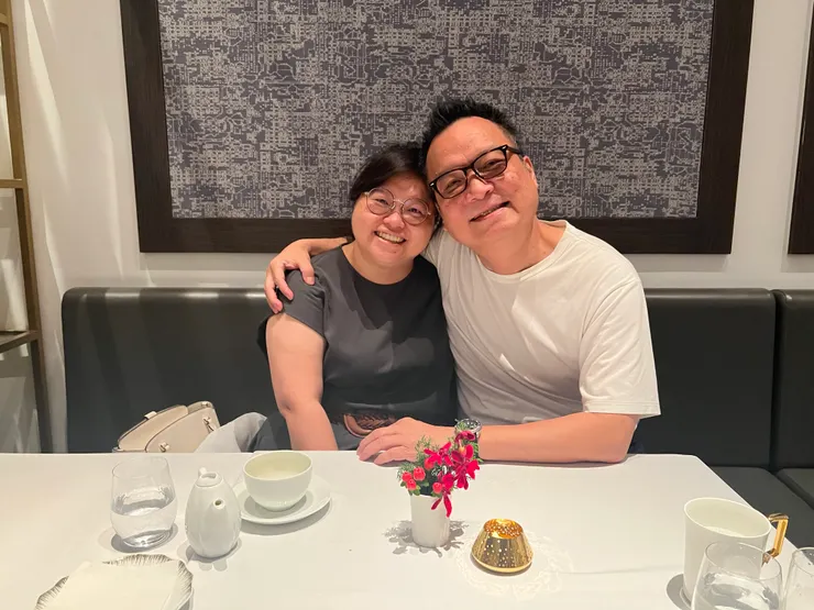 我與太太，圖片來源：莊永良老師