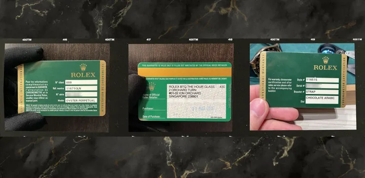 二手錶證書與原裝配件