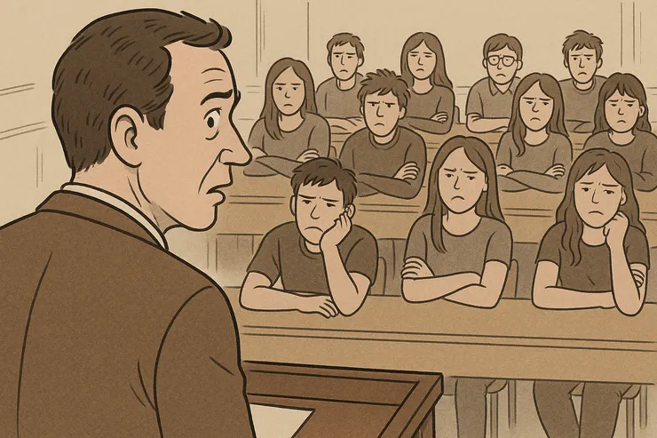 理不直氣很壯的「我為什麼要花腦力去學會這個?」(小昕咒語,Copilot繪圖)