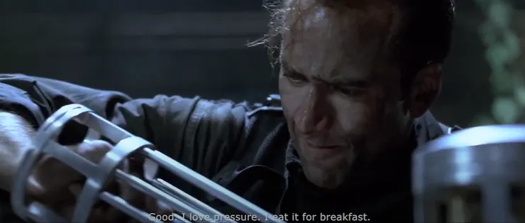 I love pressure, I eat it for breakfast.