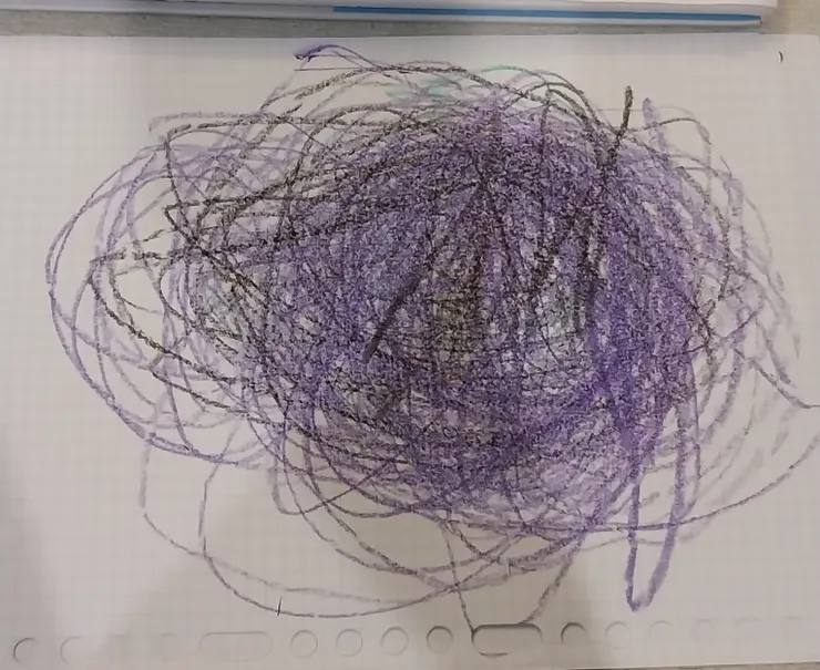 膨脹的烏雲（四歲的米諾繪圖）