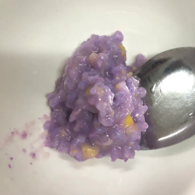 分享一下早上奇怪的紫粥!甜的⋯