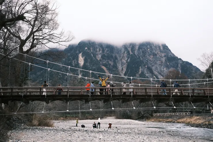 河童橋與穗高連峰