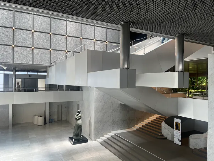 View of the second floor of the Museum of Fine Arts