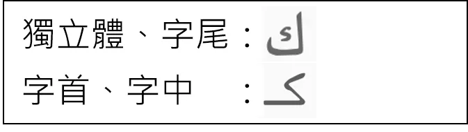 kef變形原則(來源:Mastering Arabic book1)