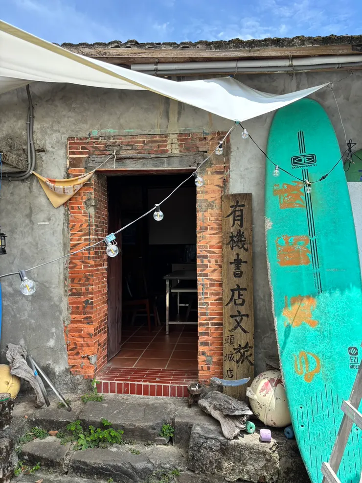 書店的入口，老闆請我們自己解開密碼鎖進入🤣