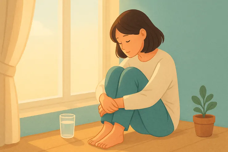 有時候，只是坐下來，讓光線慢慢落在身上，就是一種溫柔對待自己的方式。