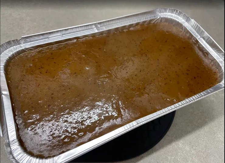 隱約仍能看見紅棗蓉的皮呢！（作者拍攝）