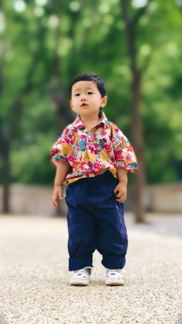 跑步時偶爾停下來給太太拍照！