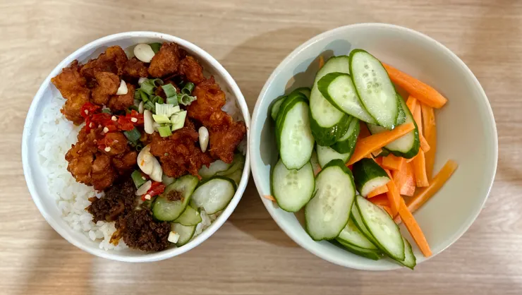 〈炸雞大獅&生黃瓜蘿蔔，今天太累了，偷懶！〉