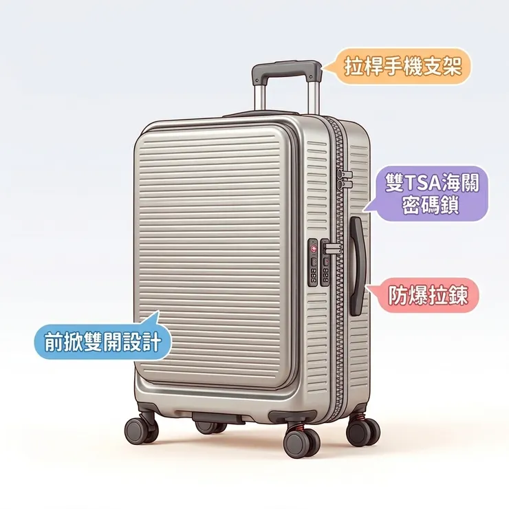 Arowana 亞諾納  前掀雙開式行李箱