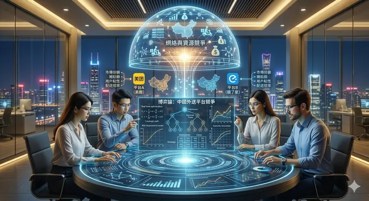 中國外送平台間競爭