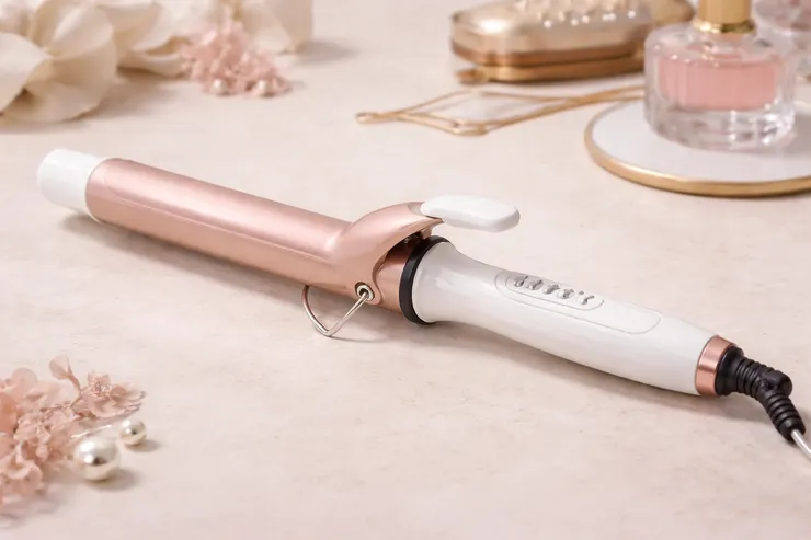 FLORA官方直營 頂級玫瑰金鈦加長捲髮棒 國際電壓