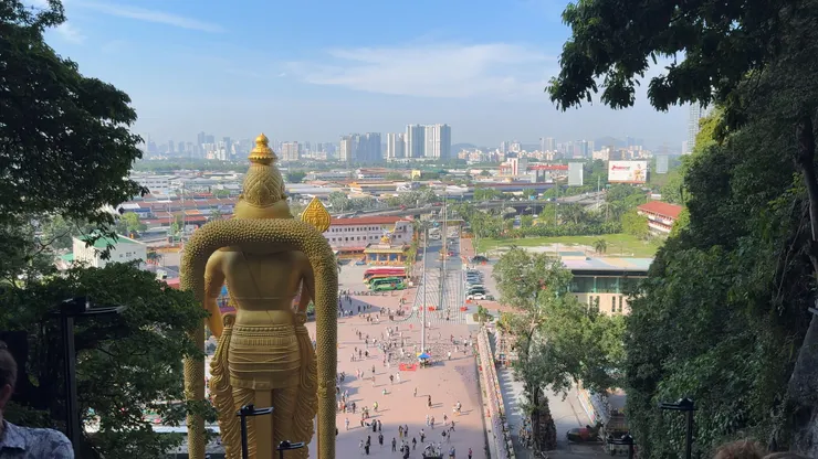 爬到一半風景就好美