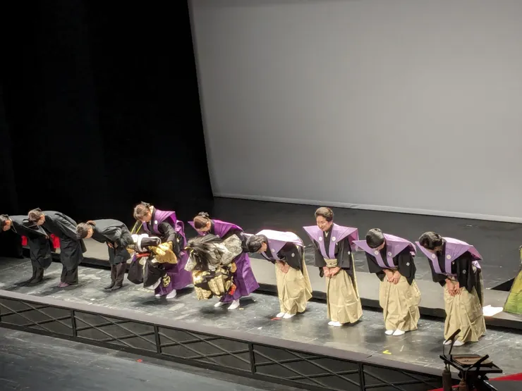 謝幕時特別開放拍照