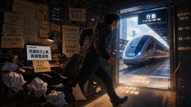 做 AI 創業，最危險的不是不會工具，而是一直「準備」卻不開始。