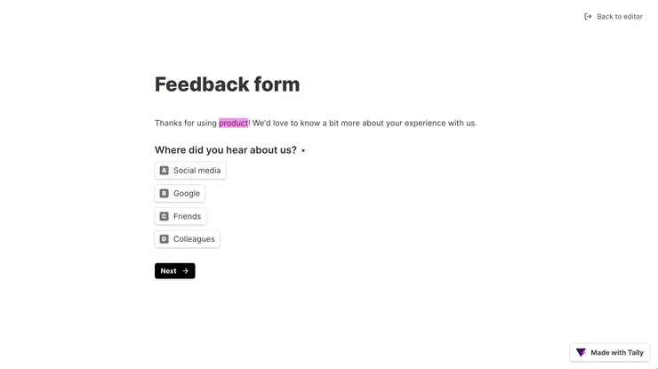 03 適用情境|② 顧客回饋表|連結預覽畫面
