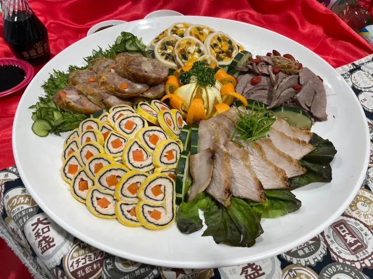 圖說：全國技能競賽中餐烹飪職類決賽，色香味俱全的參賽作品，展現台灣技職教育的高水準。（資料來源：勤億蛋品科技）