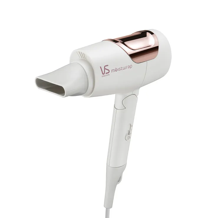 【英國VS沙宣】等離子水膜雙電壓摺疊吹風機-白 VSP-1200W 