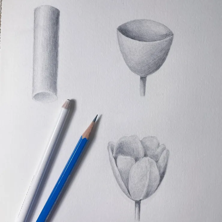 素描基礎圖案繪製練習 by Ching