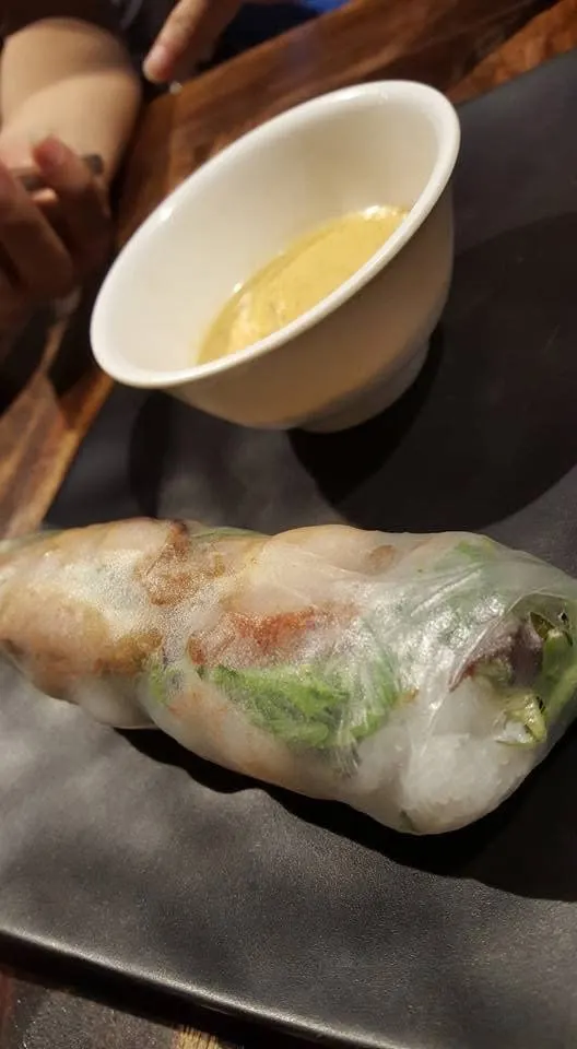 我真的很愛越南這種清爽的河粉生菜春捲