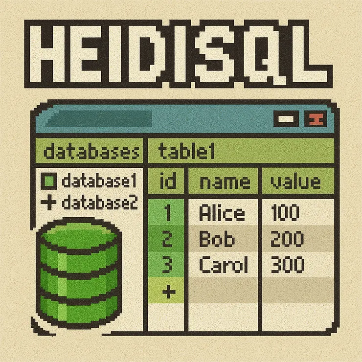 HeidiSQL 概念圖 by  ChatGPT