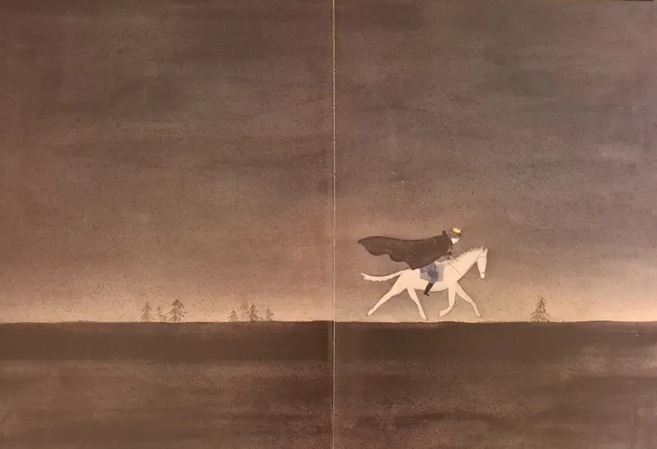 扉頁。這本在蝴蝶頁與扉頁的安排,就像揭開電影的序幕一般。