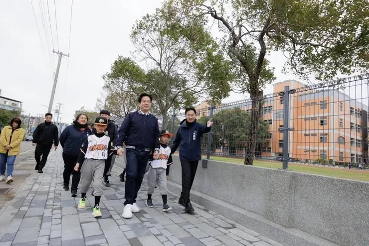 新竹市府打造虎林國小通學步道。圖／新竹市府提供