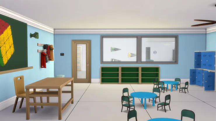 這些架子用來放改好的作業。我以前的學校每班都有一個。