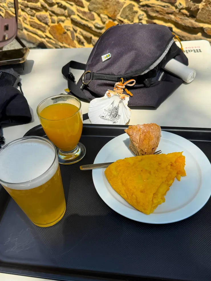 馬鈴薯烘蛋+檸檬啤酒