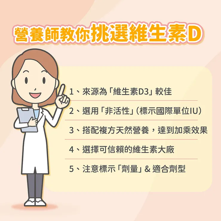 營養師推薦挑選維生素D