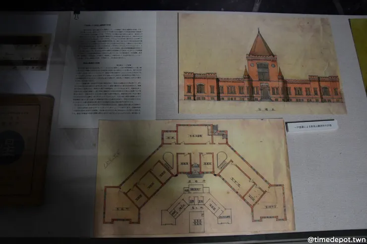 一戶直藏當年為臺灣設計的天文台樣貌,可惜未能實現
