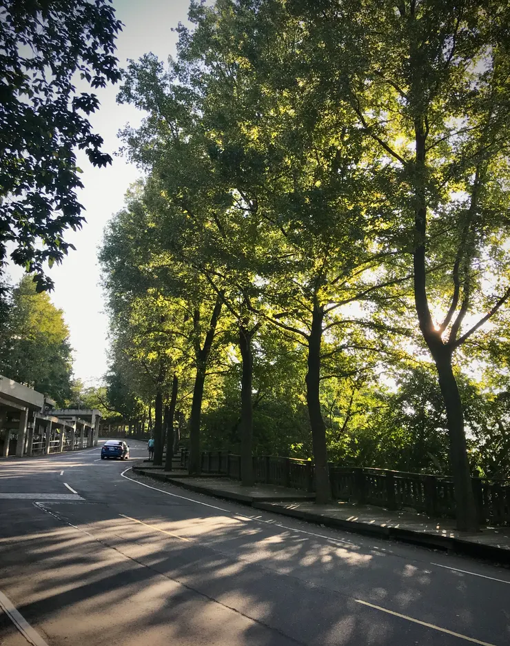 環山一道，附近居民與學生慢跑的地方