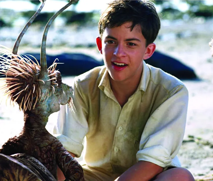 喬納森的童星時期，電影為2004年的《Five Children and It 》（圖片取自Jonathan Bailey Fansite）