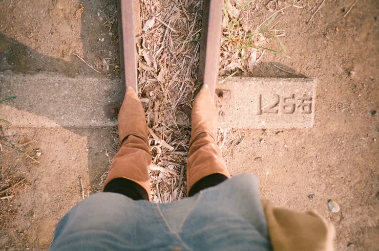 me shot by myself@橋頭糖廠，高雄。2009.