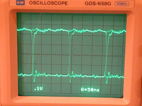 原唱盤的數位輸出訊號波形