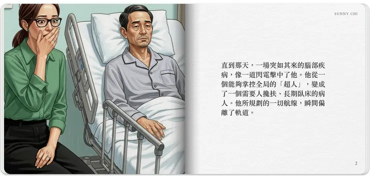 天有不測風雲，家庭支柱倒下了