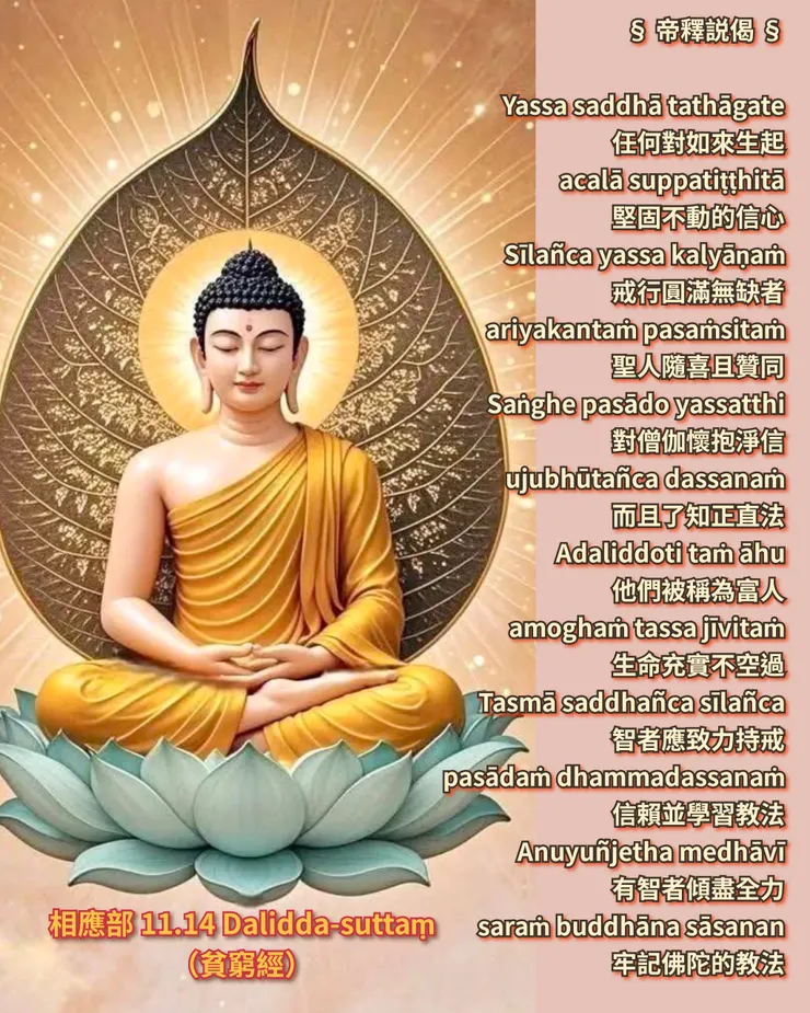 帝釋説偈 | 佛法之光