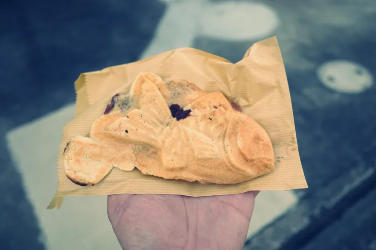 料滿出來的鯛魚燒