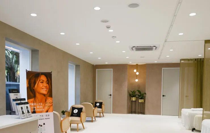 圖說:科技護膚展示中心,打造個人化護膚旅程。(圖/欣泰生技)