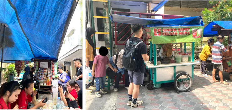 飯店外面的小攤子們，真的可以嘗試看看喔