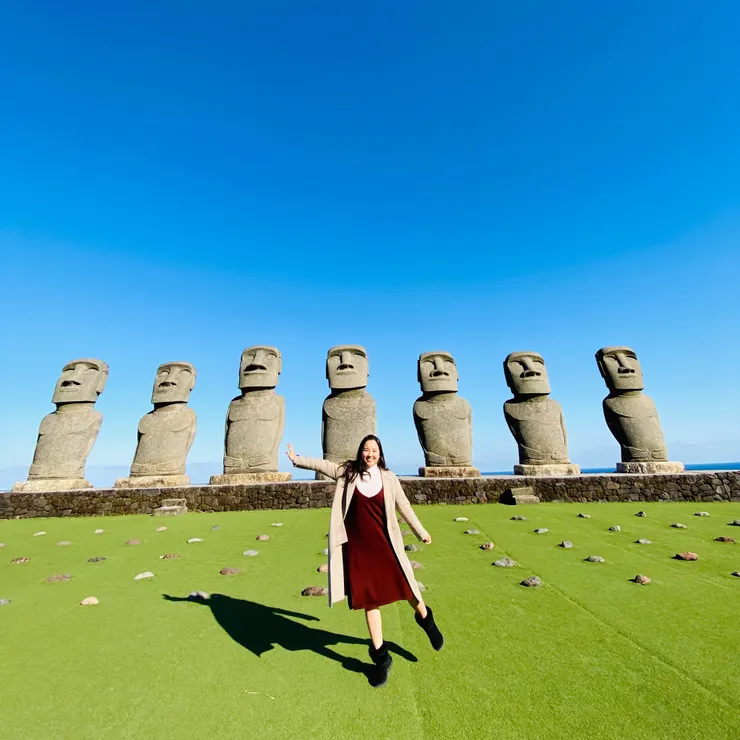 九州宮崎的日南太陽花園（Sun Messe）是全球唯一獲得復活島官方授權許可所建造的復活島公園！