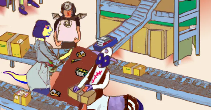 包裝獸。（AI+抱城 繪製。）