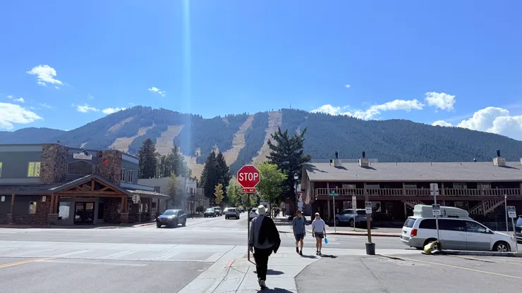 山坡上有世界級的滑雪場