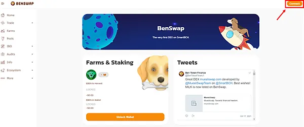 Metamask|使用BCH到BenSWAP質押挖礦 經Metamasak/CoinFLEX