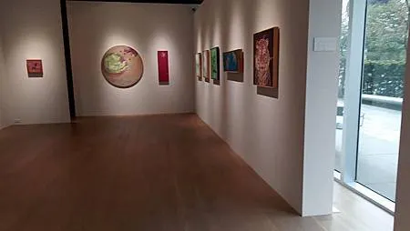 [台北旅遊]內湖區在斜陽與公園綠樹的映襯下得然藝廊，茶飲與藝