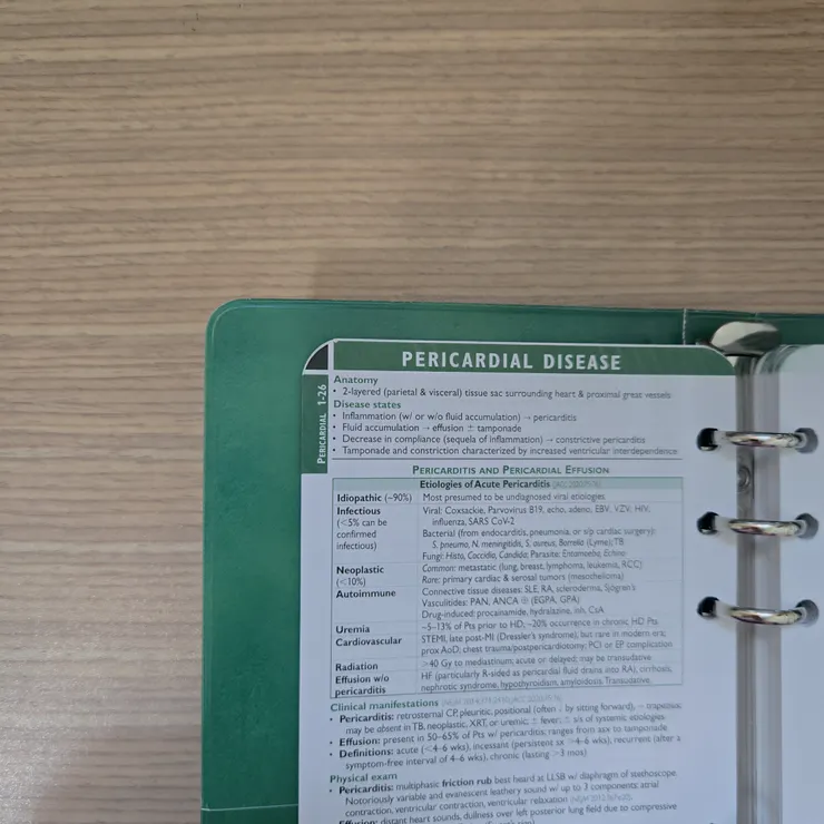 小麻內頁，可見是以一個個疾病為主題